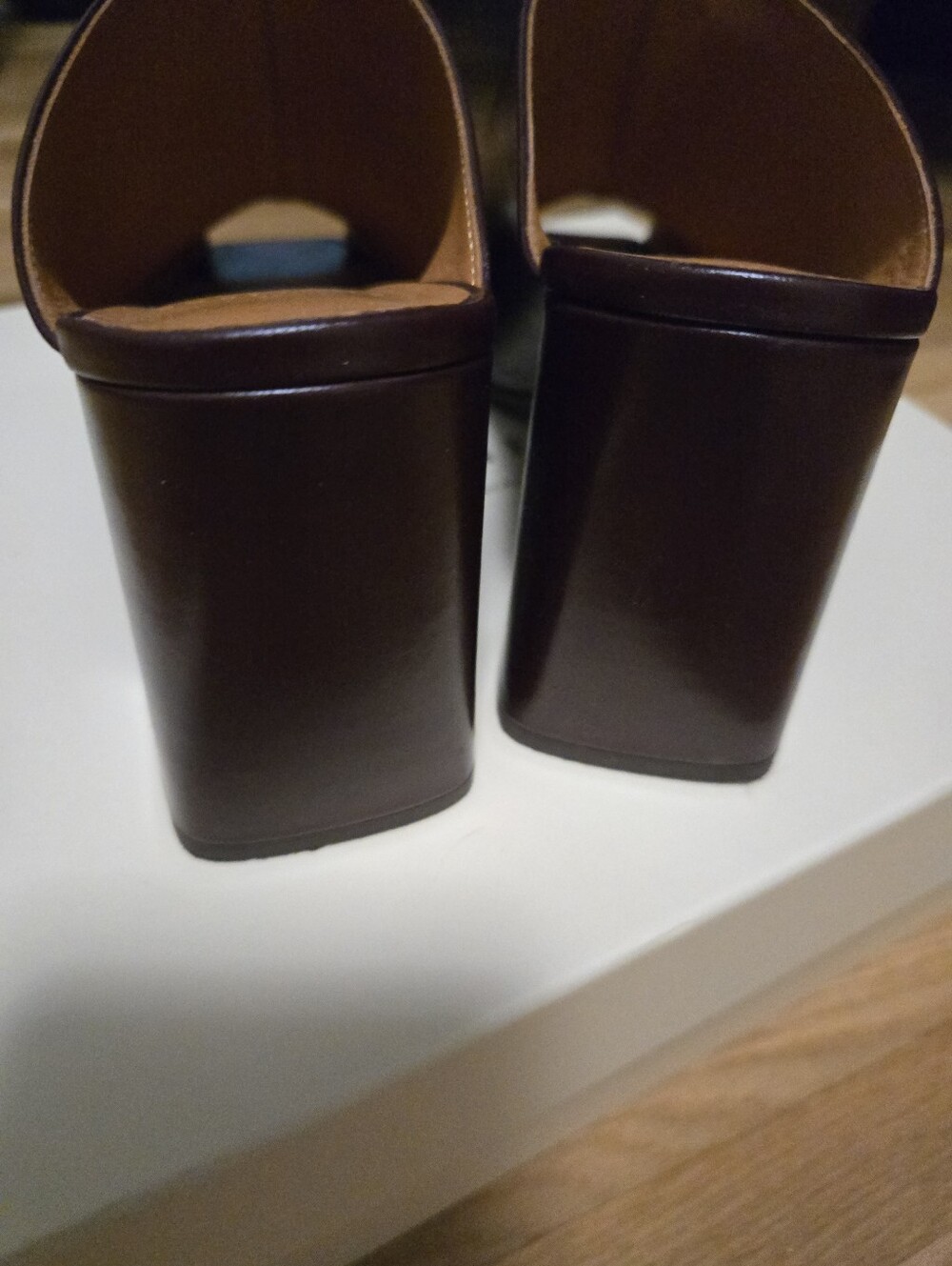 Sezane Bruna Peep-Toe Mules - Picture 6 of 8